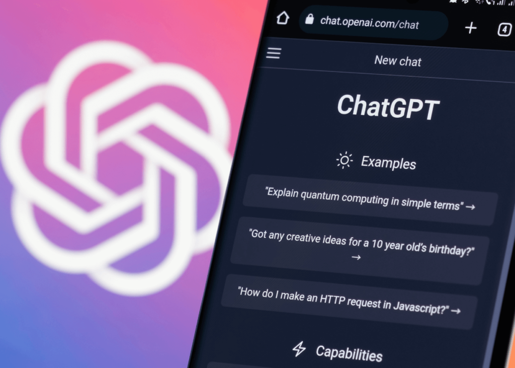 ChatGPT interface