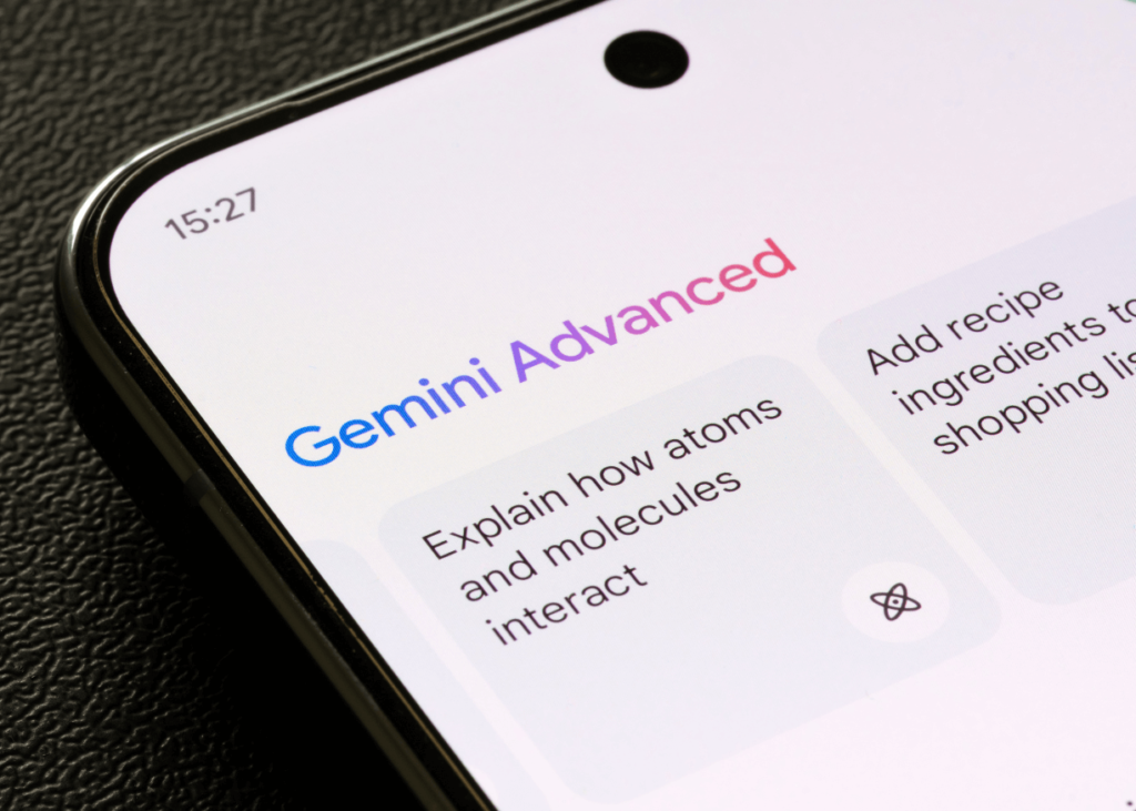 Google Gemini interface