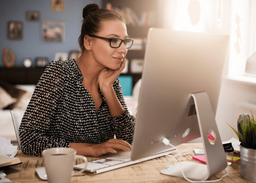 woman is working on getting citations for her local business